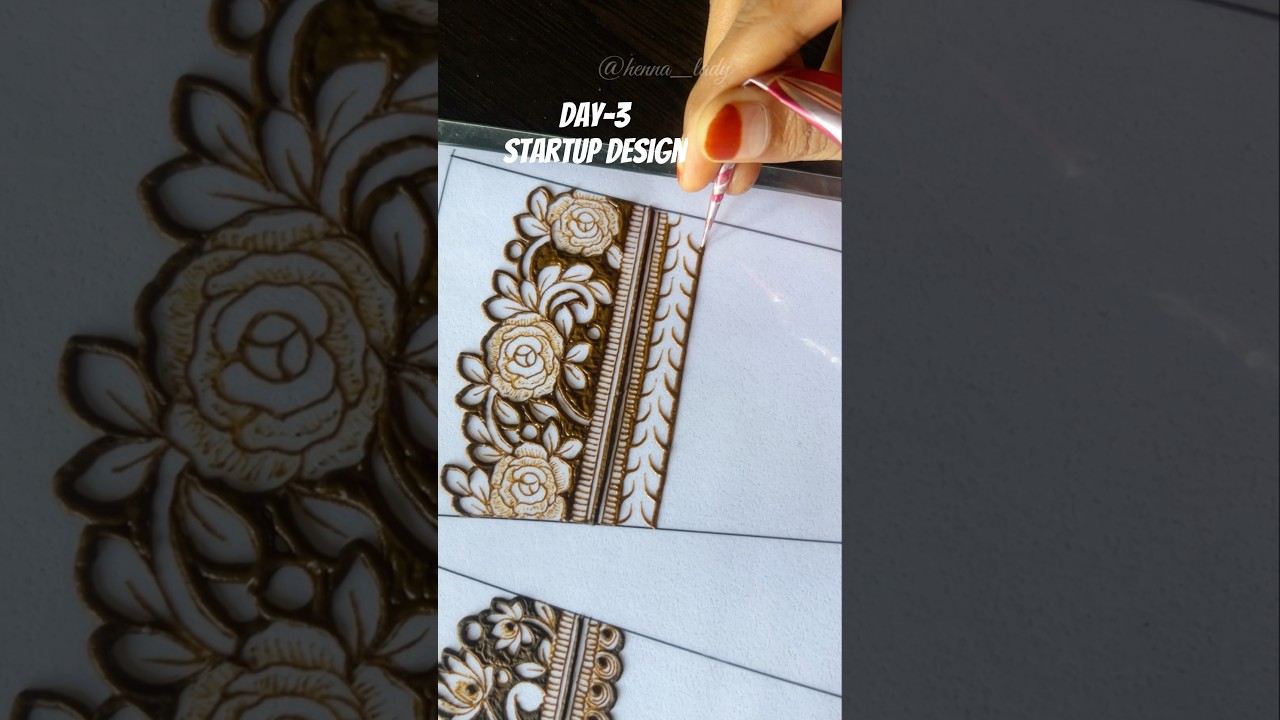 Beautiful Negative Filling Startup Mehndi Design || #mehndi #startup #mehndidesign #shorts #ytshorts