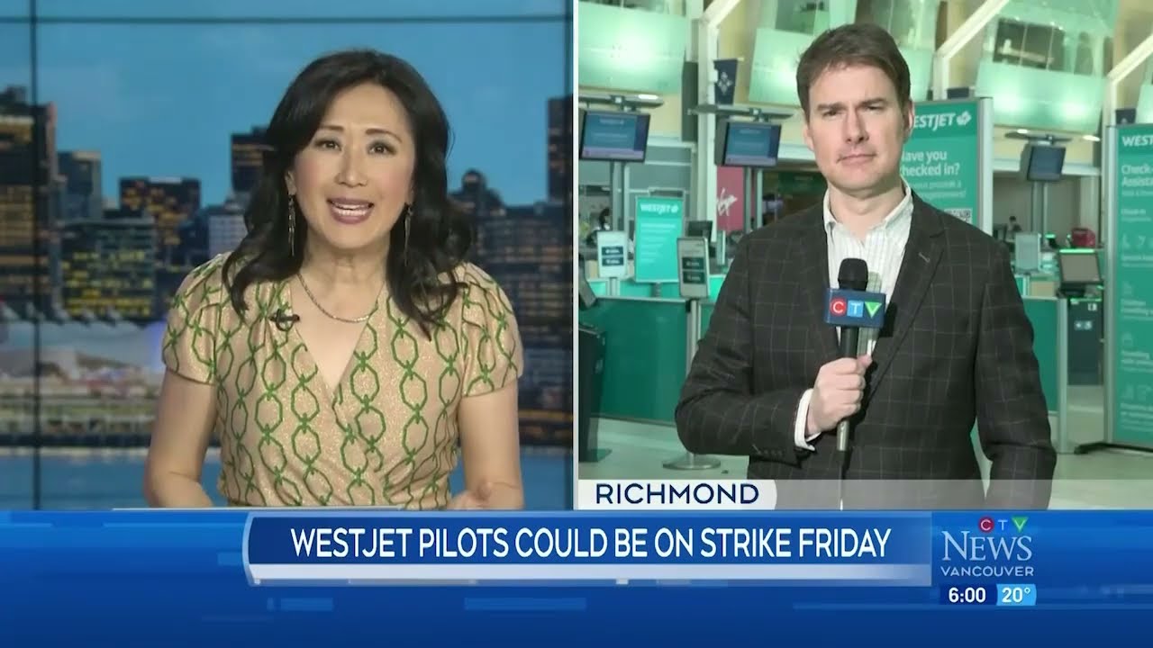 WestJet pilots could strike Friday