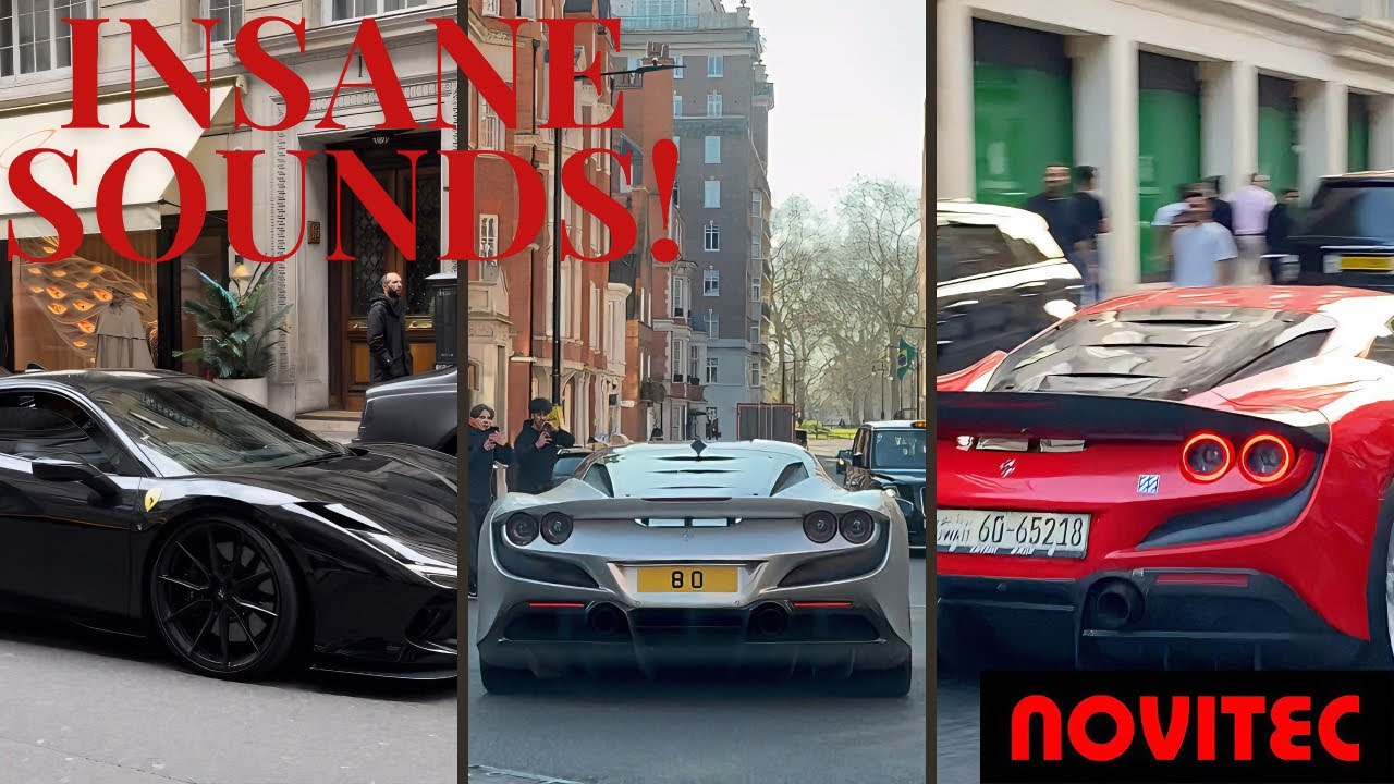 NOVITEC Ferrari F8 Tributo GOES CRAZY ON THE STREETS OF LONDON! *Loud Accelerations & Reactions!
