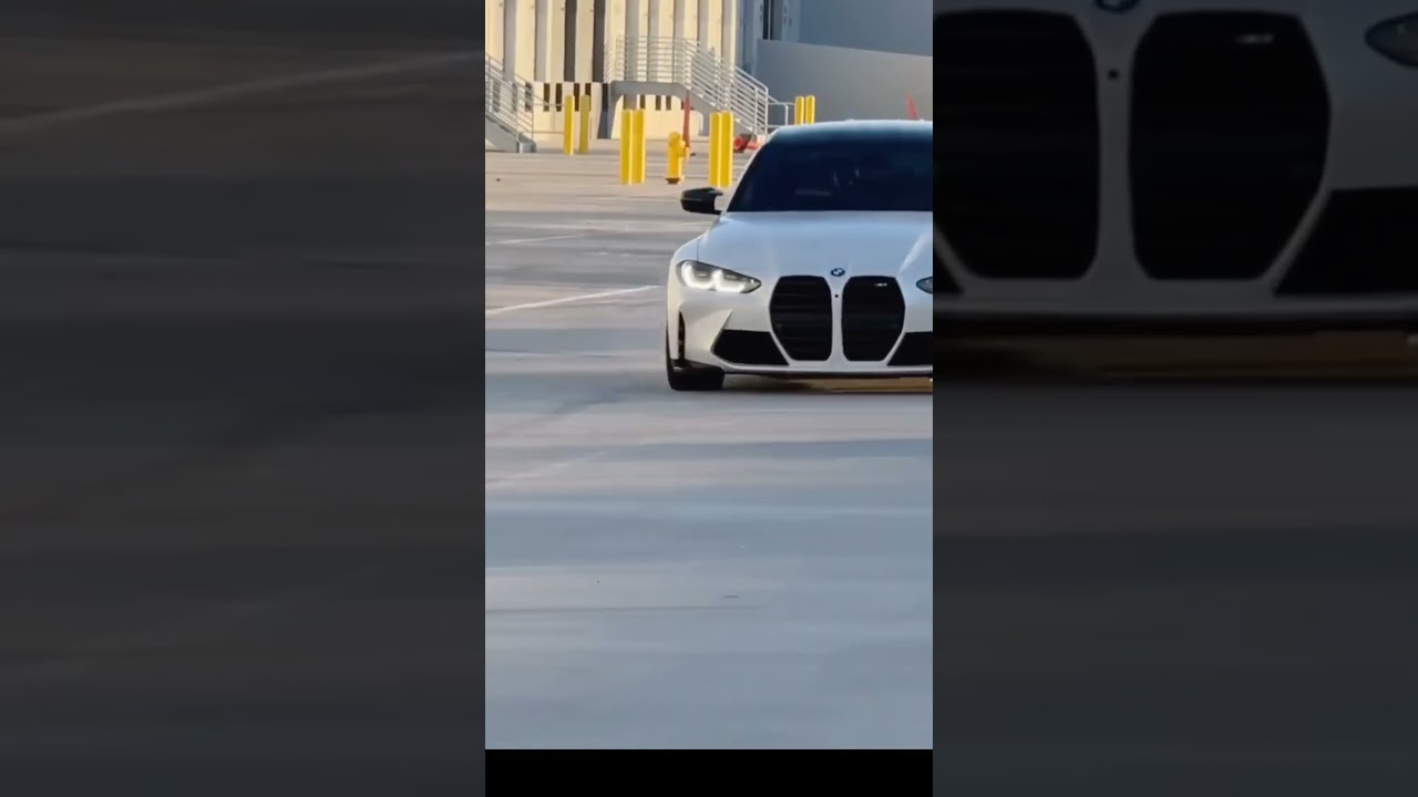 White 2025 BMW M4, a compact executive sports car