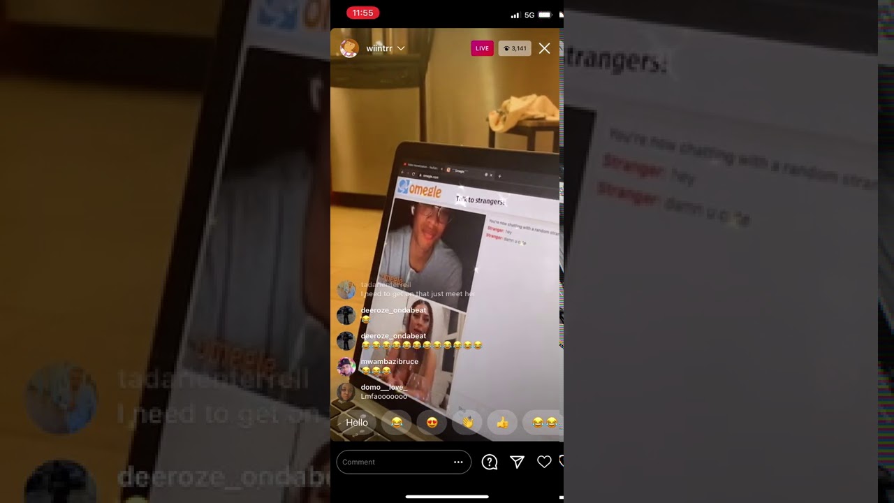 Winter Blanco -IG Live on Omegle pt4 28.12.2020