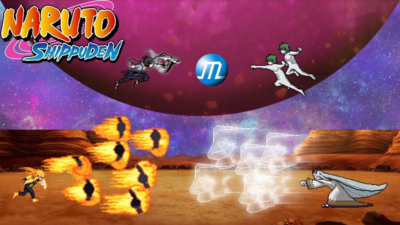 Naruto and Sasuke vs Kaguya | M.U.G.E.N Boss Battle