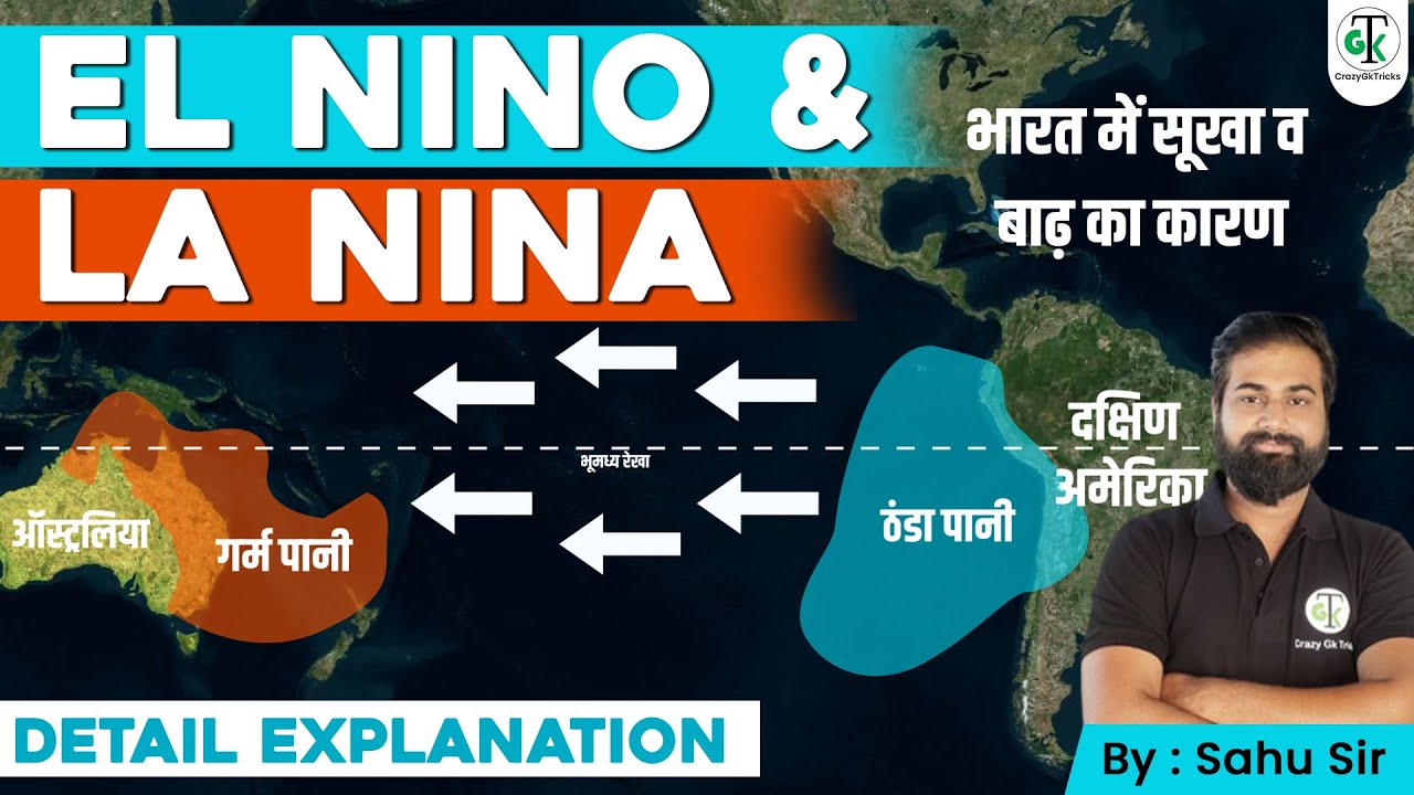 El Nino and La Nina Explained | Ocean currents | UPSC , PCS | Crazy GK Trick