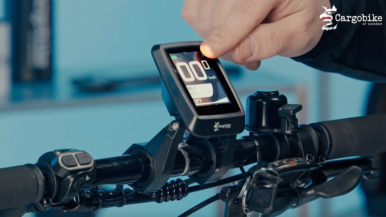 Genomgång av display på Cargobike DeLight