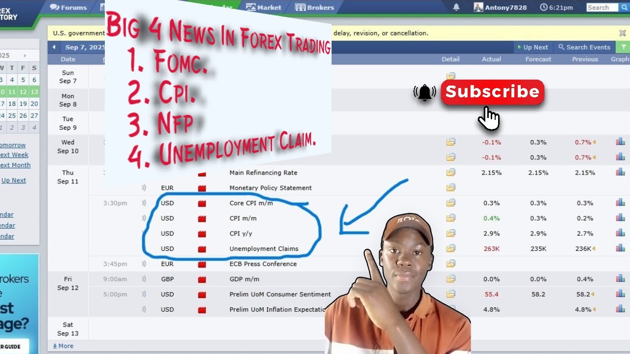 How To Interprete Forex factory Economic Calender. {BIG 4 NEWS TO AVOID}