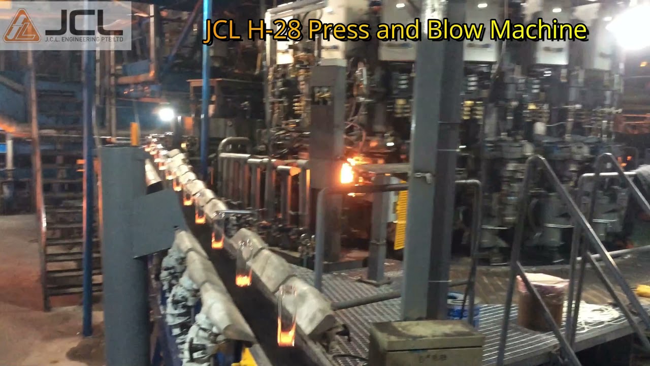 JCL H-28 Press and Blow Machine - Press and Blow Solution for Glass Tumbler Production