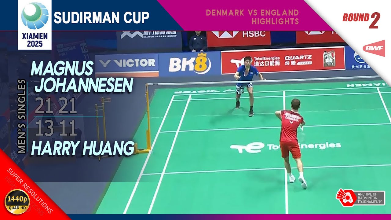 Magnus Johannesen (DEN) vs Harry Huang (ENG) | Sudirman Cup 2025 | R2 MS Highlights