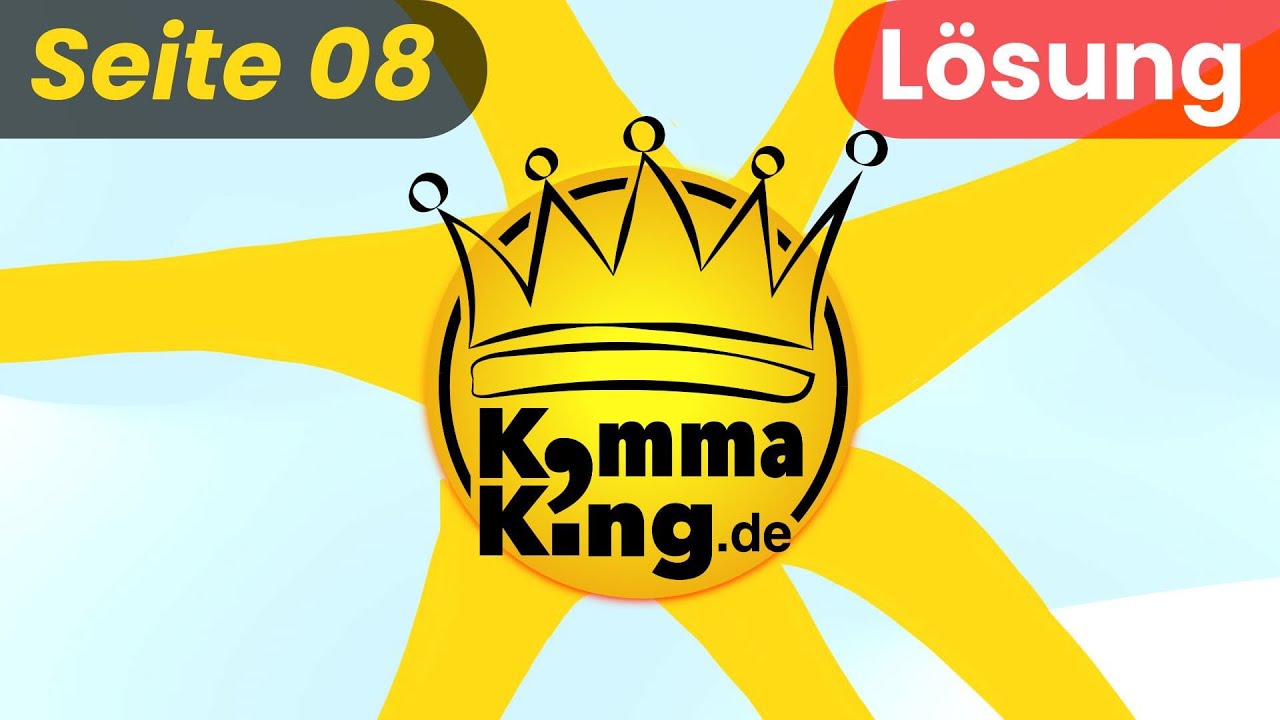 Komma bei indirekten Fragesätzen und dass-Sätzen - Lösungen Seite 8 Kommaking