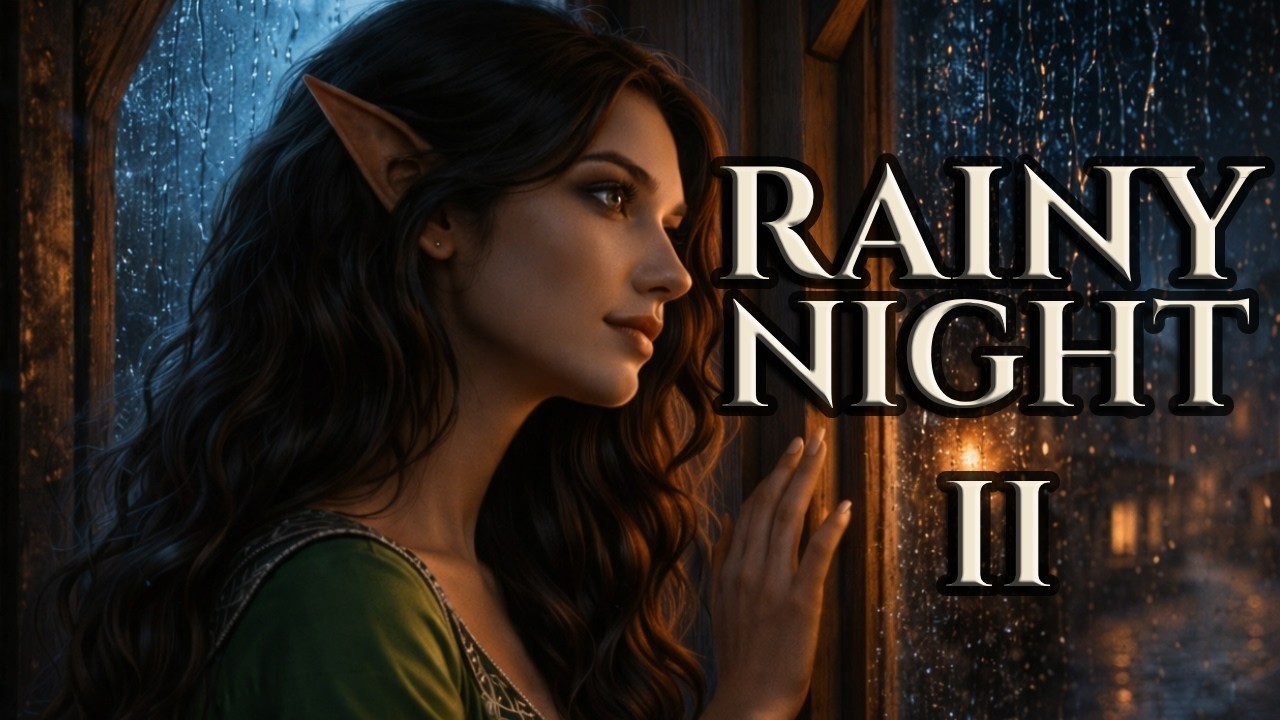 Rainy Tavern II 🌧️ | Cozy Medieval Rain Ambience for Study & RPG