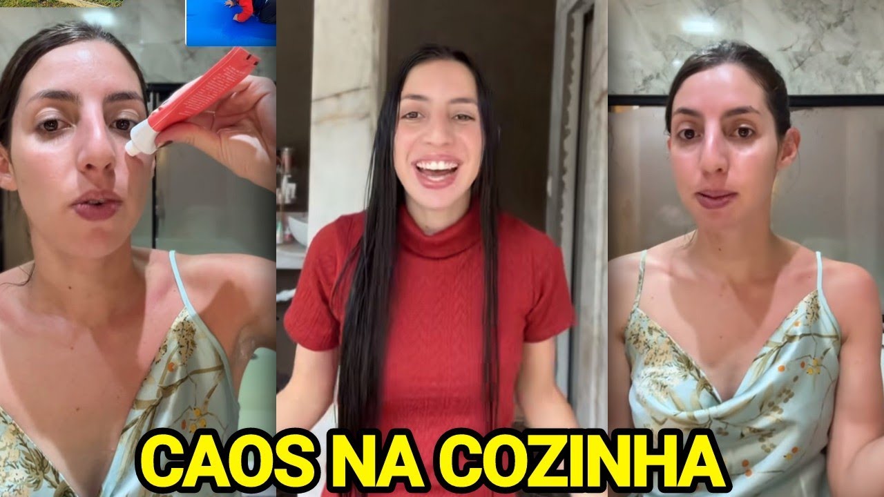 SARA KELLEN MOSTRA O CAOS QUE ESTAVA NA COZINHA E DESABAFA SOBRE A PISCINA 