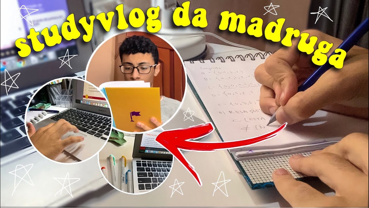STUDYVLOG DA MADRUGADA! *estudando matemática* + dicas de estudos 📚 | Gustax