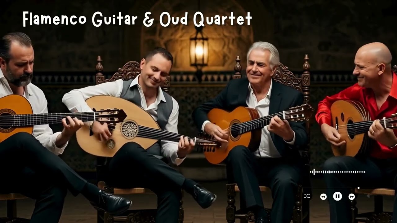 Flamenco Oud Ambient Instrumental | Serene Mediterranean Guitar Waves