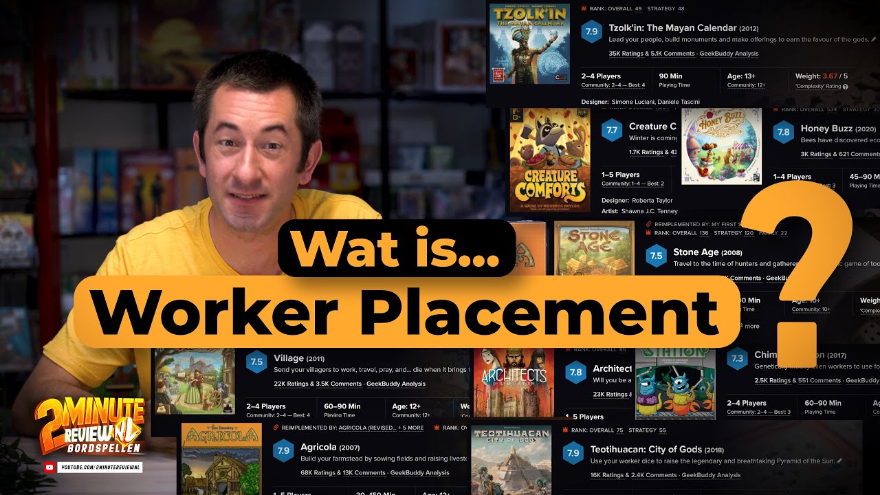 Wat zijn Worker Placement Bordspellen? | Bordspeljargon