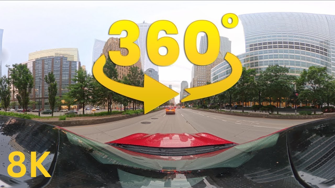360° VR NYC Drive - Lower Manhattan 8k