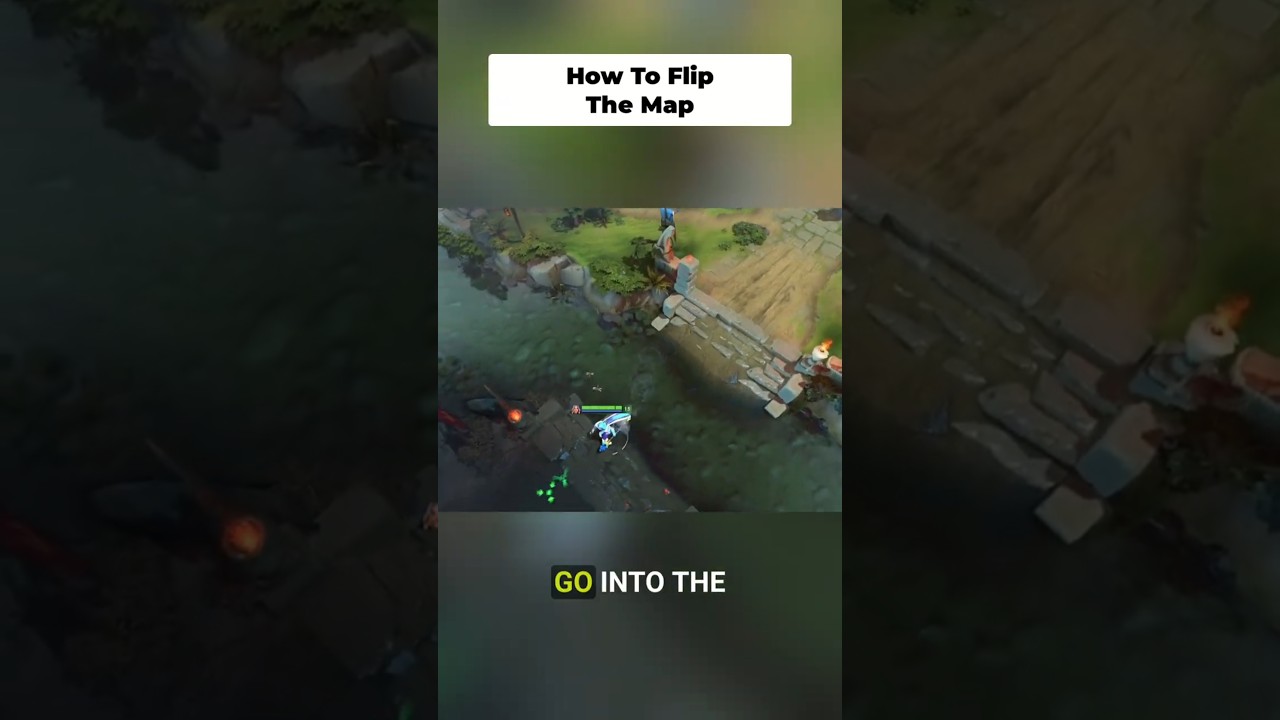 Как перевернуть карту #шорты #dota2