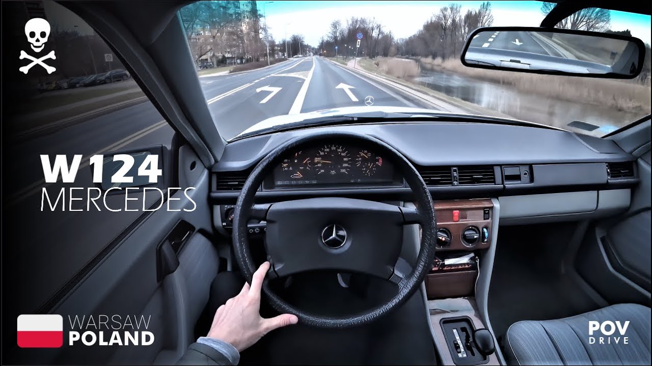 Pushing an Old Mercedes Coupe from 1988!