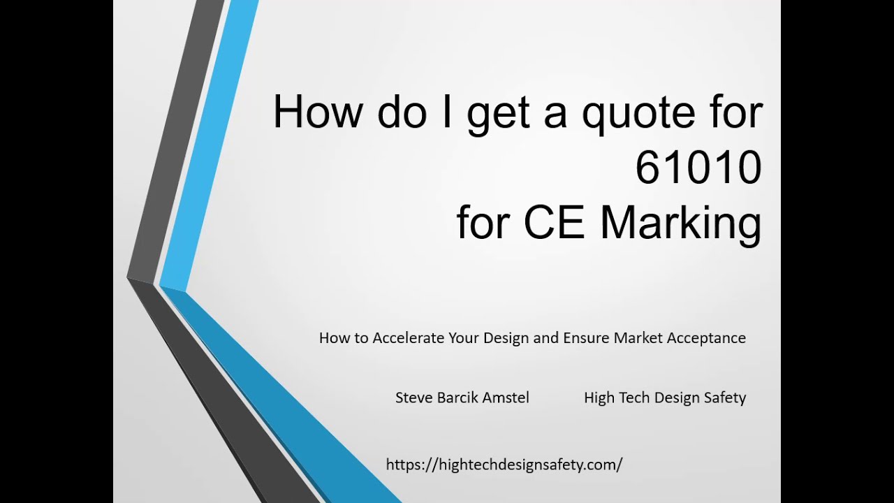 How do i get a quote for 61010 for CE Marking