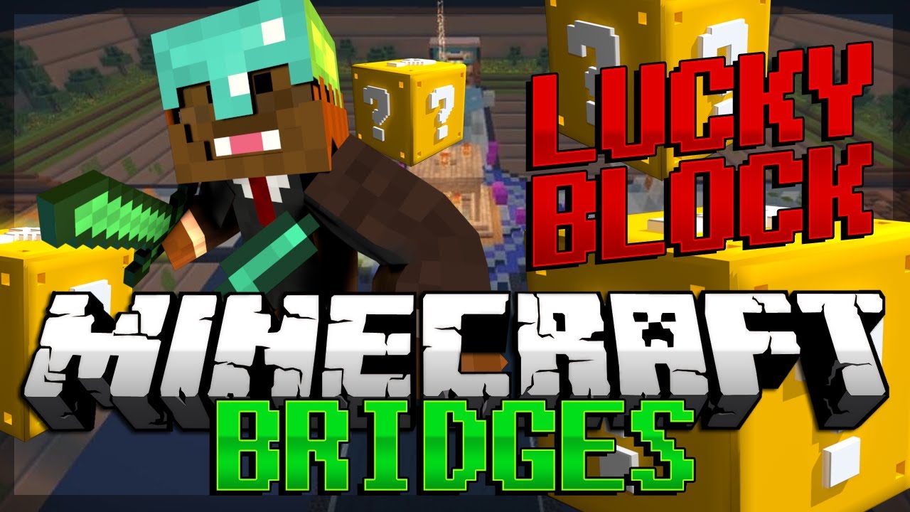 Minecraft: Lucky Block BRIDGES PVP! Мини-игра с модами от AshleyMariee, Taz и AciDicBliTzz!