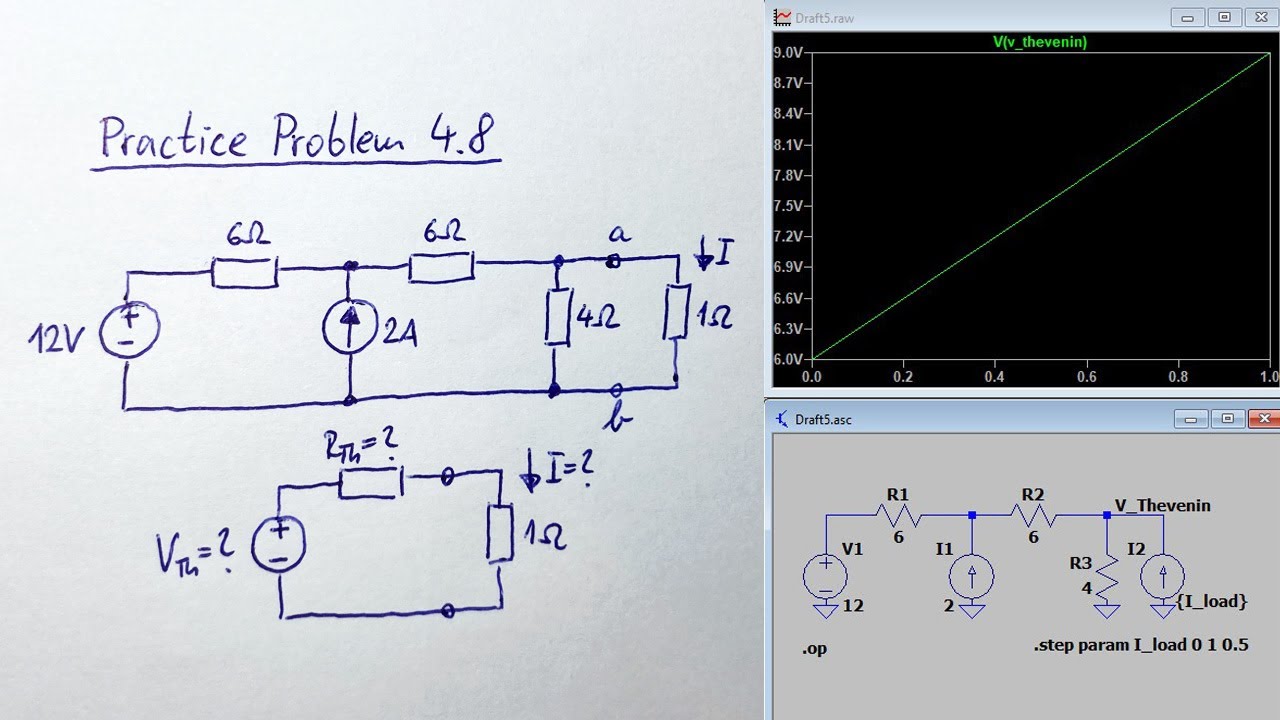 Practice Problem 4.8 - Fundamentals of Electric Circuits (Alexander, Sadiku)
