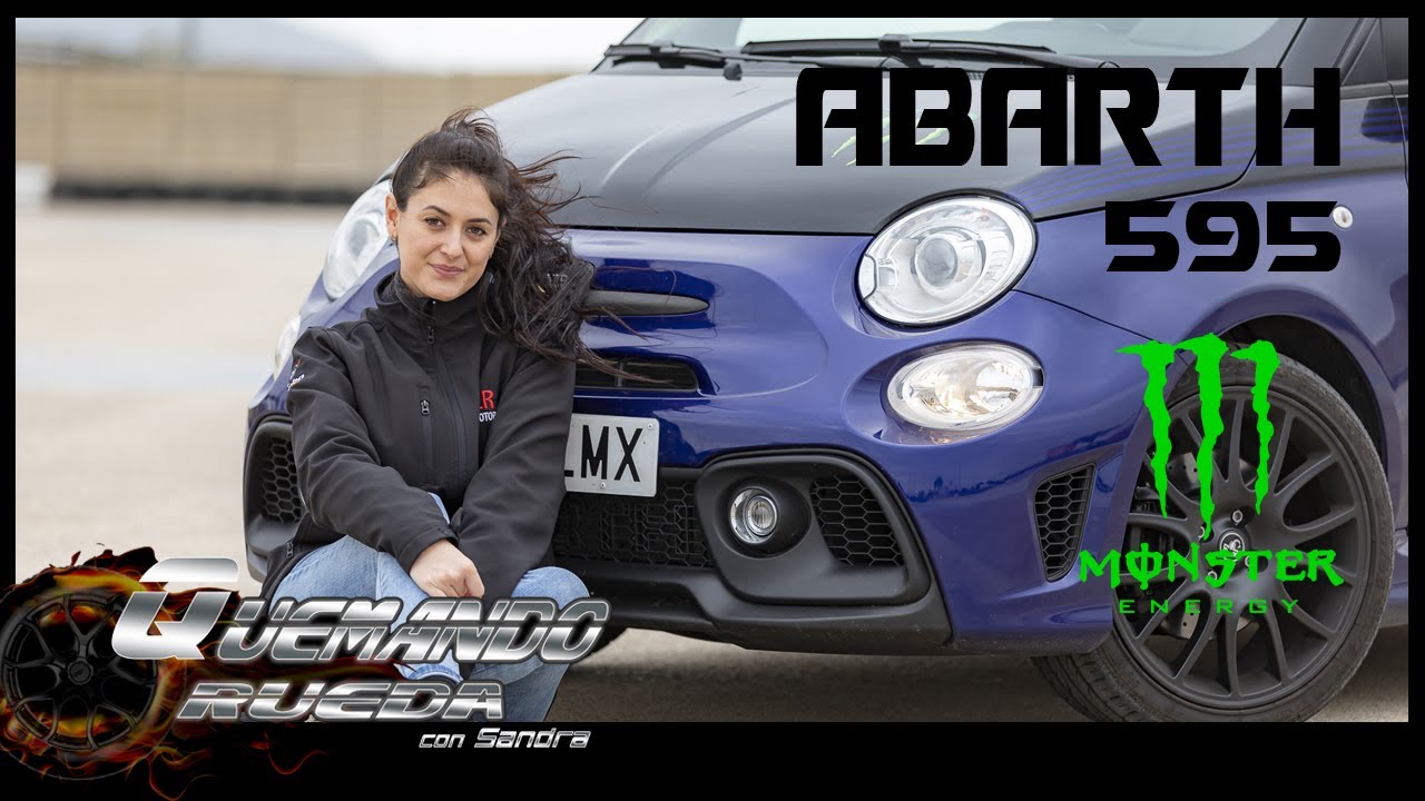 Abarth 595 Monster Energy_Quemando Rueda con Sandra