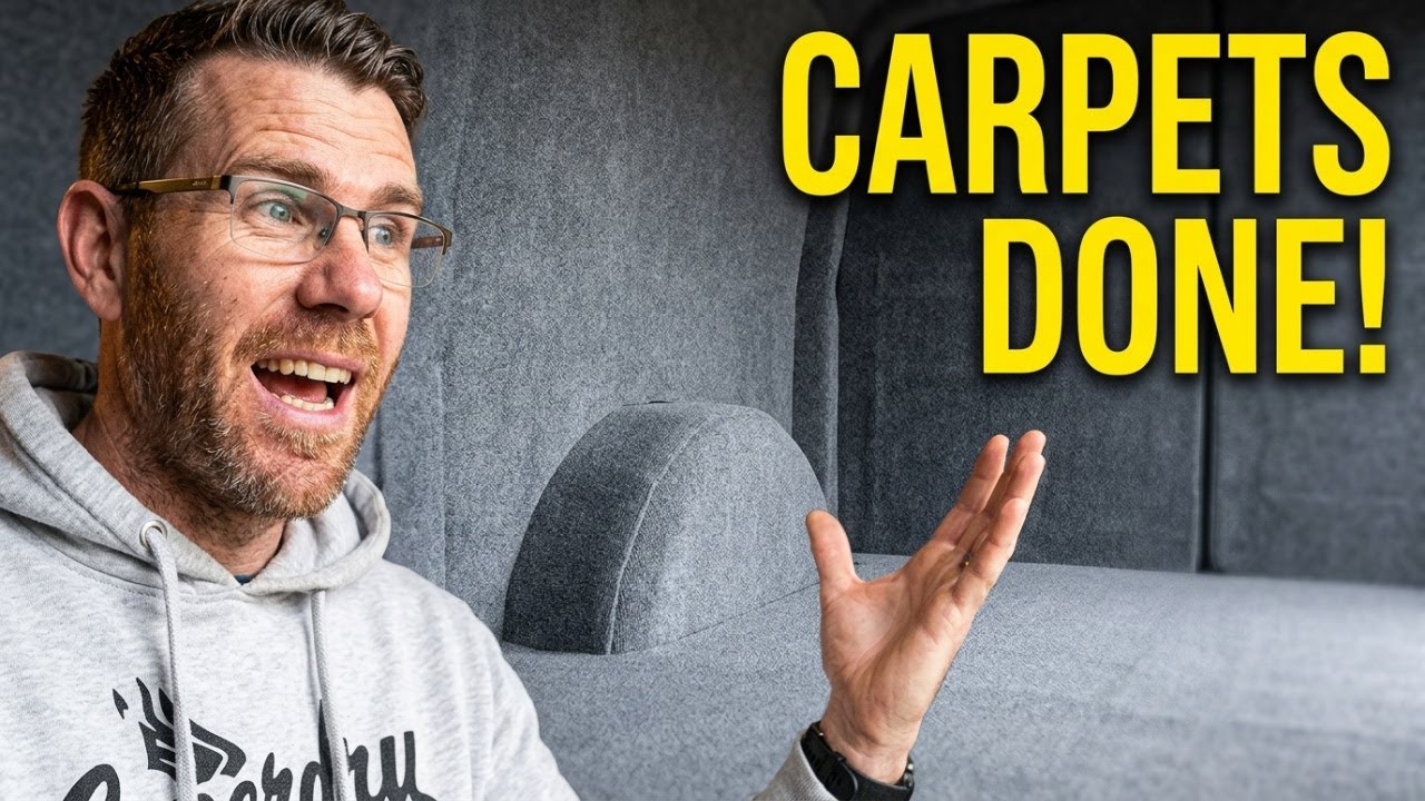 Budget Van Build: Finishing the Interior Carpet - Ep 7