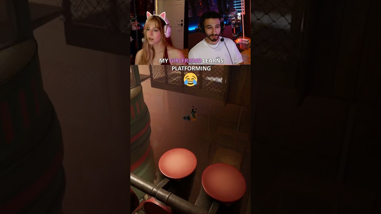 She&rsquo;s not very good at platforming 😂 #funnygaming #ittakestwo #couplegame #platformergames