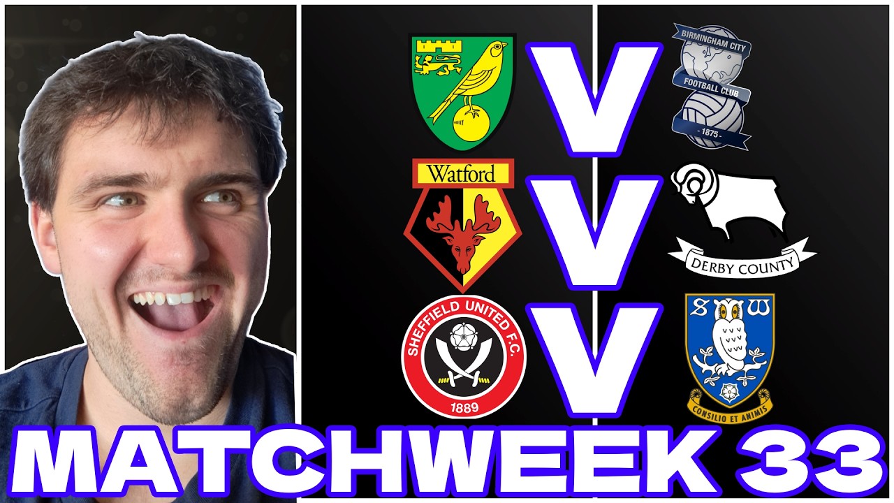 MATCHWEEK 33 EFL CHAMPIONSHIP 2025/26 PREDICTIONS!