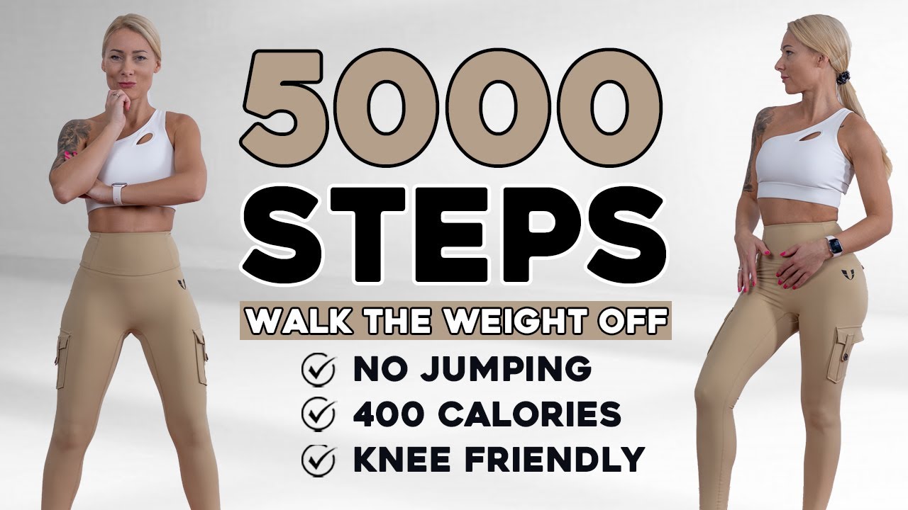 5000 STEPS WALKING WORKOUT | 5K Steps Challenge! 30 Min Fat Burning Endurance Knee Friendly