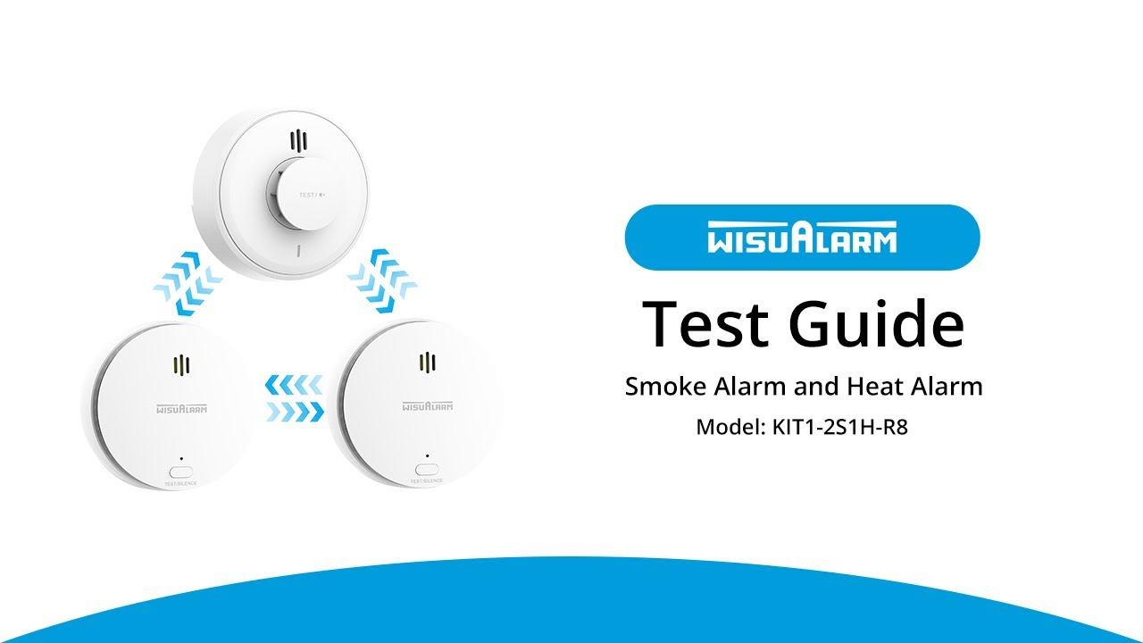 How to check if Wisualarm's smoke alarm and heat alarm are connected?