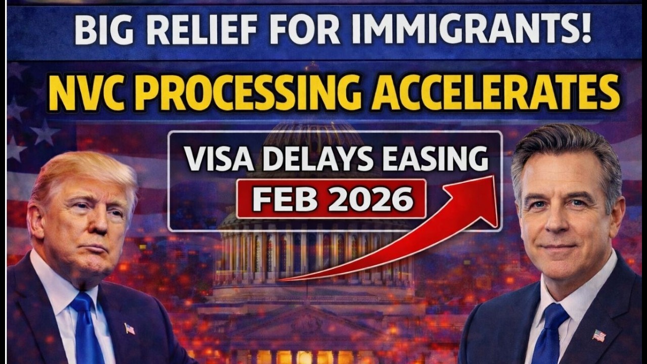 Big Relief for Immigrants! NVC Processing Accelerates   Visa Delays Easing – Jan 2026