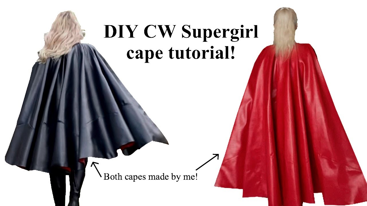 DIY CW Supergirl cape tutorial!