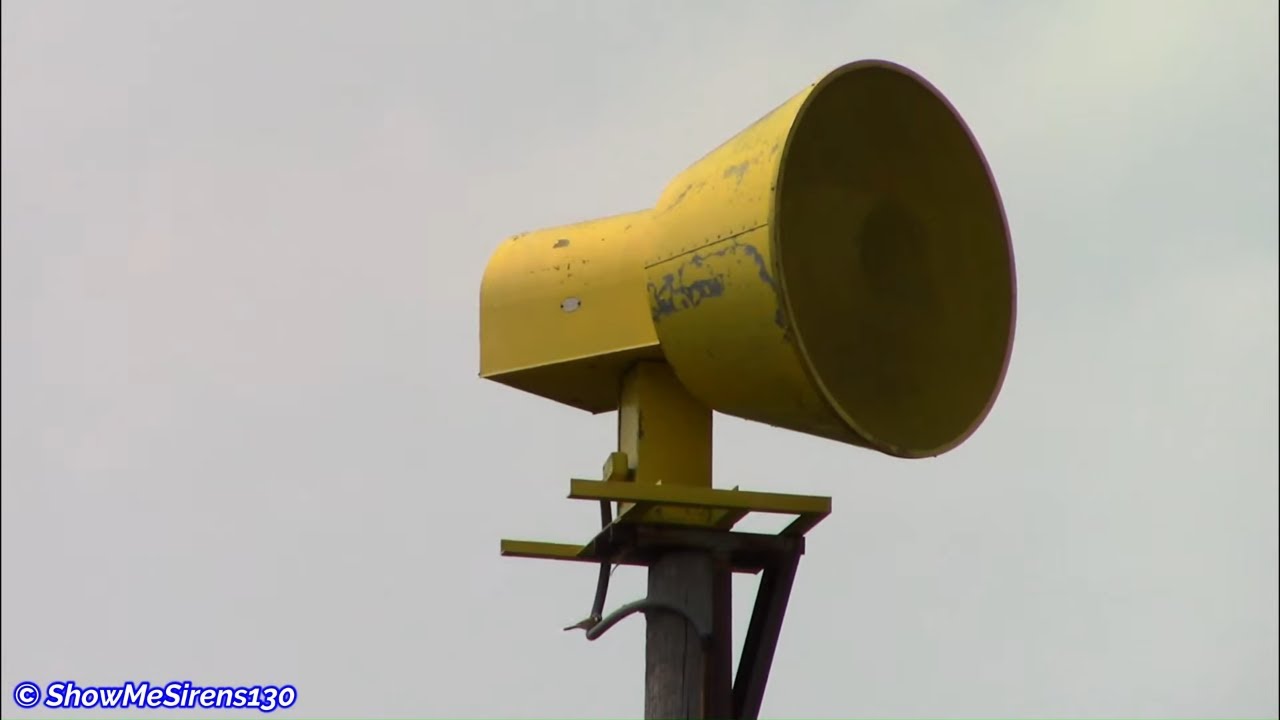 Federal Sign & Signal 500-SHTT Siren Test Abilene, KS 8-3-21