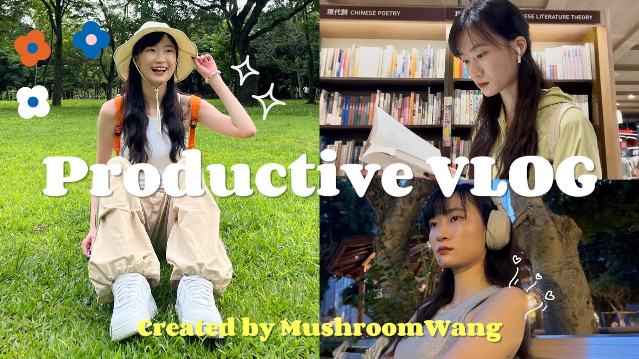 Productive VLOG | 上班前的日常🧡維持游泳習慣🏊公園散步拍照📷Feat. Beneunder 蕉下 | MushroomWang🍄