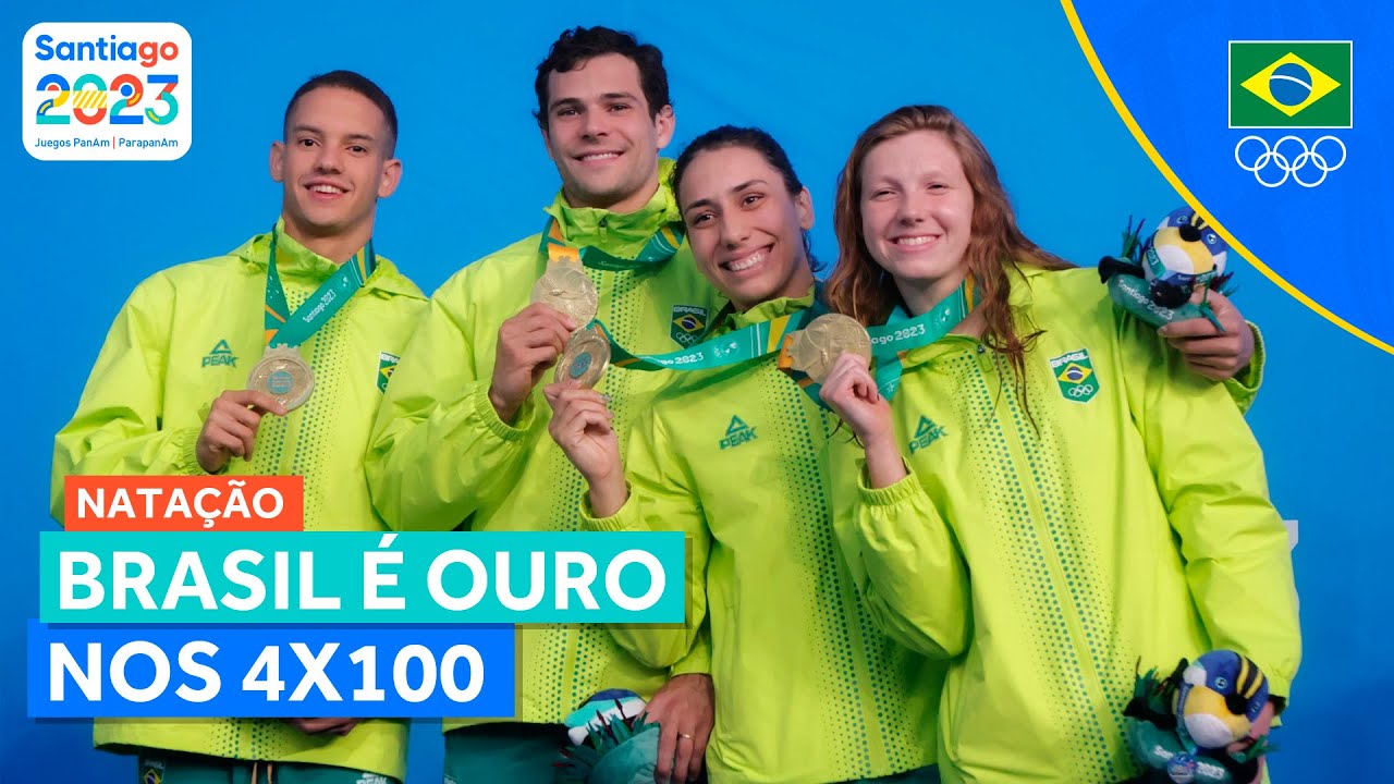 JOGOS PAN-AMERICANOS | BRASIL &Eacute; OURO NOS 4x100 MISTO