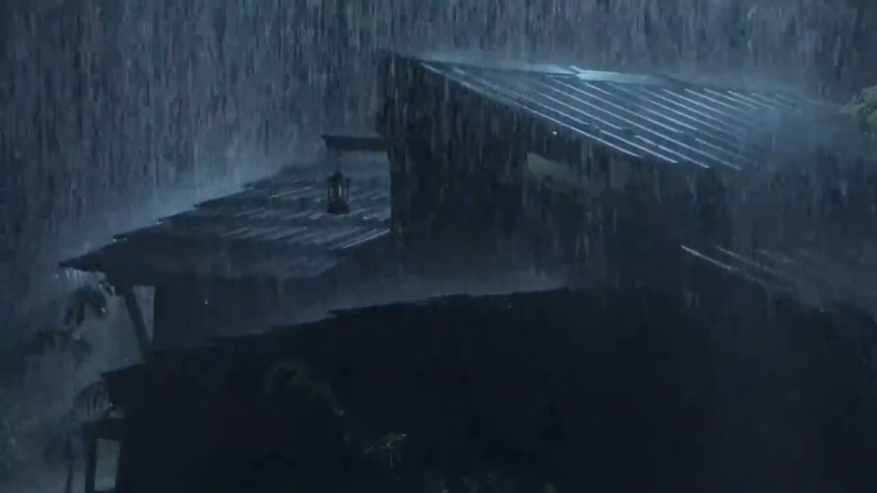 Rain Sounds for sleeping and thunder | Heavy Rain And Thunder Sound For Relaxation meditation