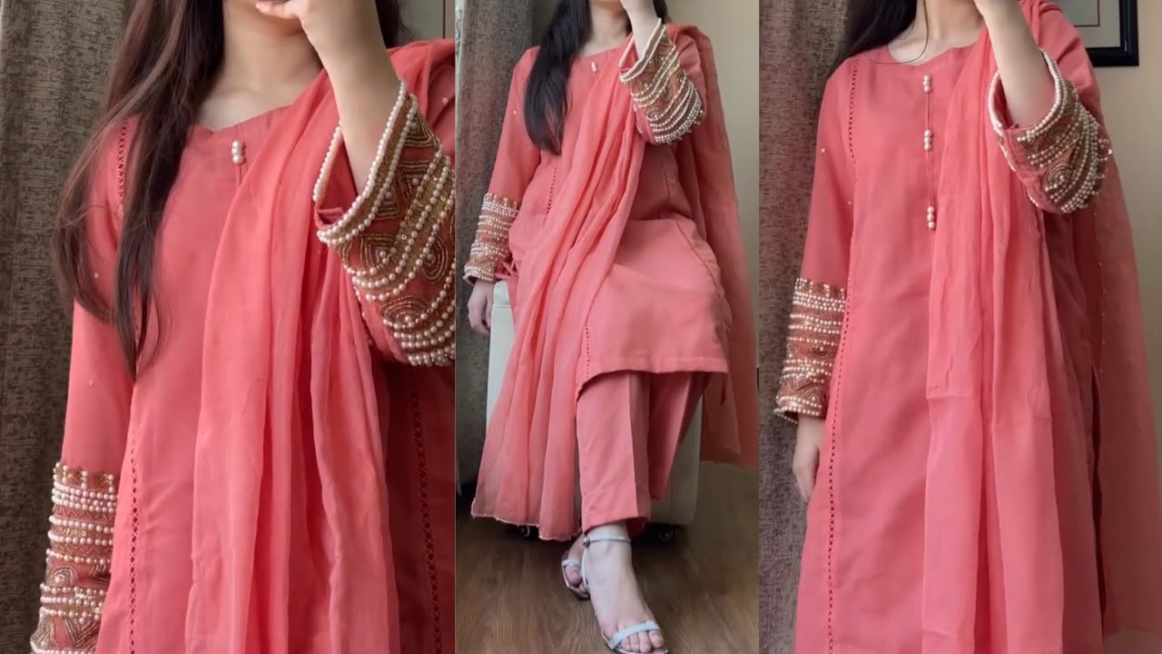 Eid 🌙 Special outfit/cutting & stitching full video