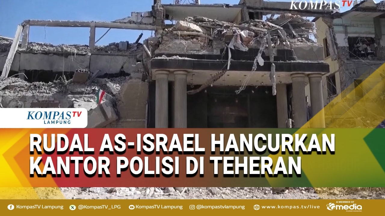 Serangan Udara AS-Israel Hantam Kantor Polisi di Teheran, Potretnya Bikin Mencekam