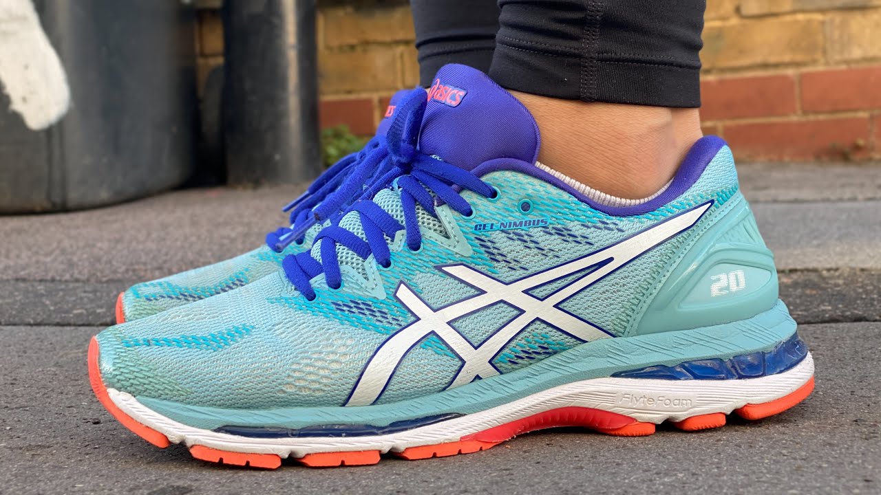 Women's ASICS Gel Nimbus 20 (Porcelain Blue/White/ASICS Blue)