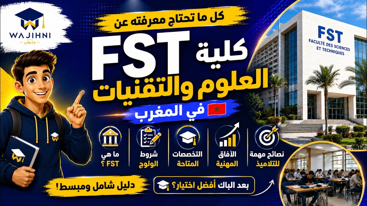 كل ما يجب أن تعرفه عن FST المغرب 2026 | كيف تدخل كلية العلوم والتقنيات؟ التخصصات والآفاق 🔥
