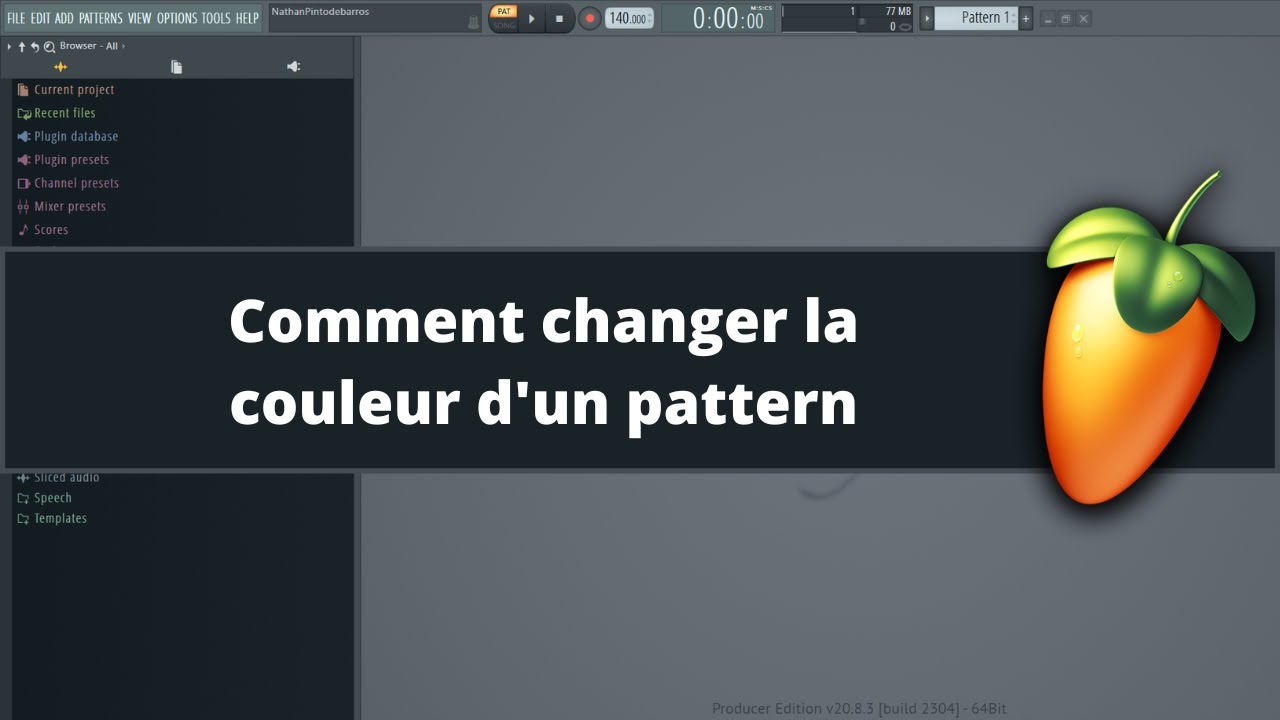 Fl Studio tutoriel fr - Comment changer la couleur d'un pattern