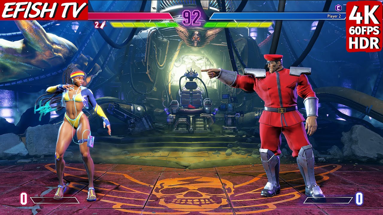 Bikini Kimberly vs M. Bison (Hardest AI) - Street Fighter 6