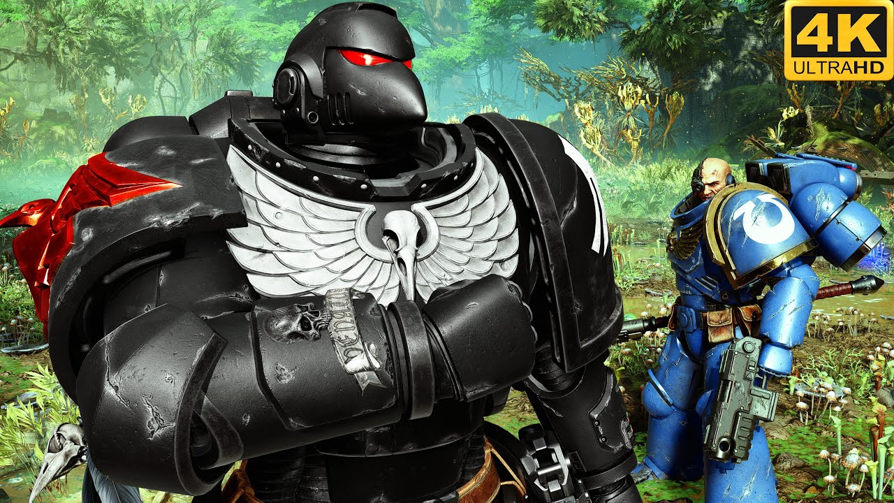 RAVEN GUARD Tactical vs Tyranid Swarm - Warhammer 40k: Space Marine 2 (4K UltraHD)