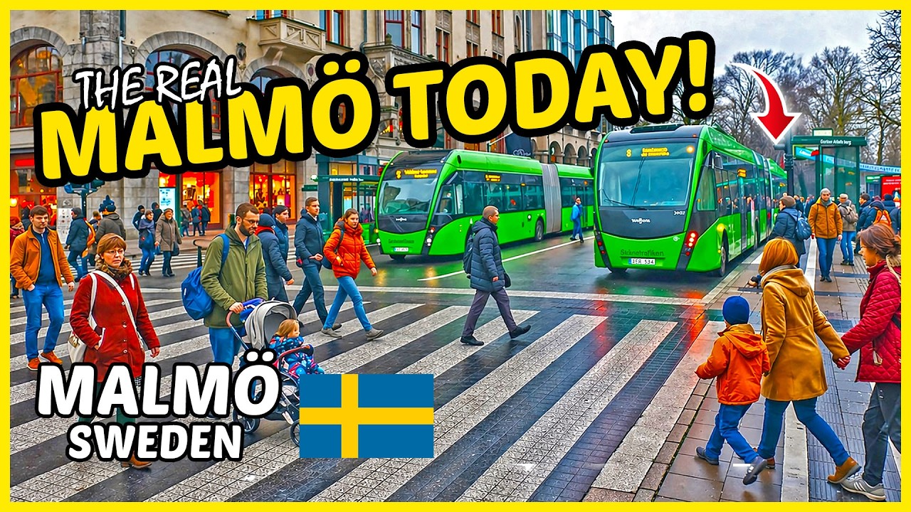 What It’s Like Walking in Malmö, Sweden Today 🇸🇪 City Center Tour