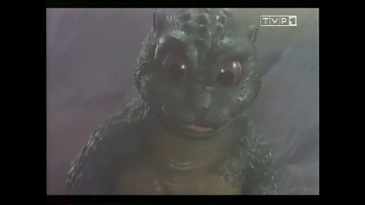 Godzilla kontra Kosmogodzilla (1994), fragment VHS TVP1, lektor Marek Lelek, PL