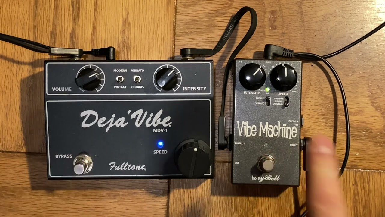 Uni Vibe Shootout: DryBell Vibe Machine vs Fulltone Deja Vibe MDV 1