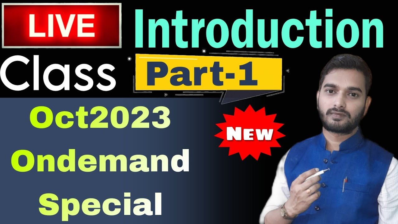 ☆ First  Live Class:: Introduction ☆ (Part-1) #niosoctoberexam #niosondemandexam #niosonlineclasses
