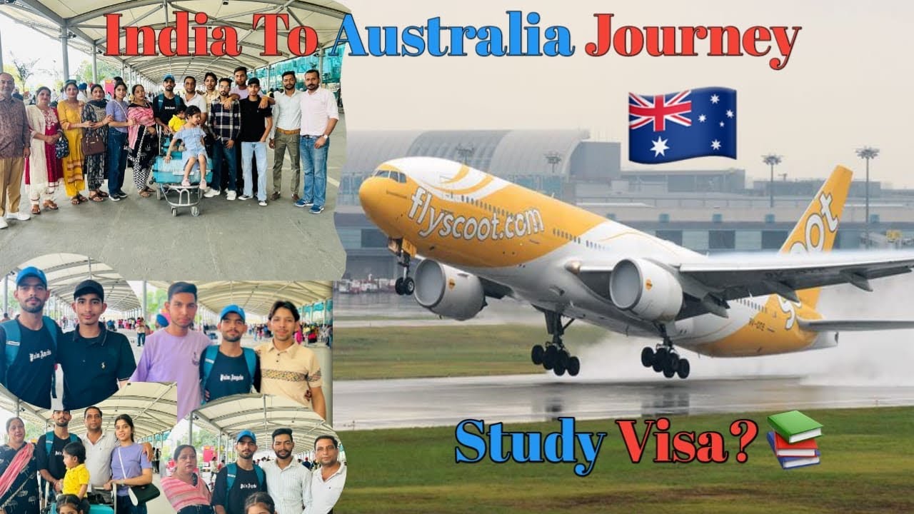 India To Australia Journey 🇦🇺✈️|| Study Visa? || Scoot Flight Experience ||  #australia #sydney