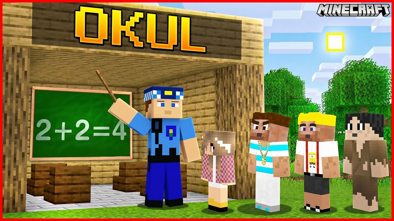 KEREM KOMİSER NEDEN &Ouml;ĞRETMEN OLDU! 😱 - Minecraft ZENGİN FAKİR HAYATI