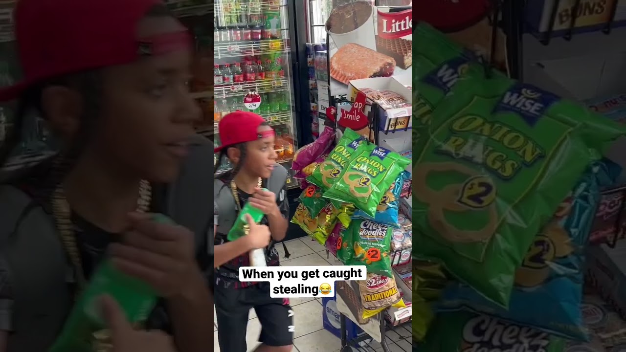 Boy gets caught stealing😂🤣 #funny #skit #viral #shorts #kddakid