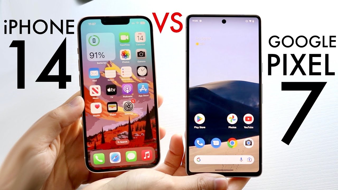 Google Pixel 7 против iPhone 14! (Сравнение) (Обзор)